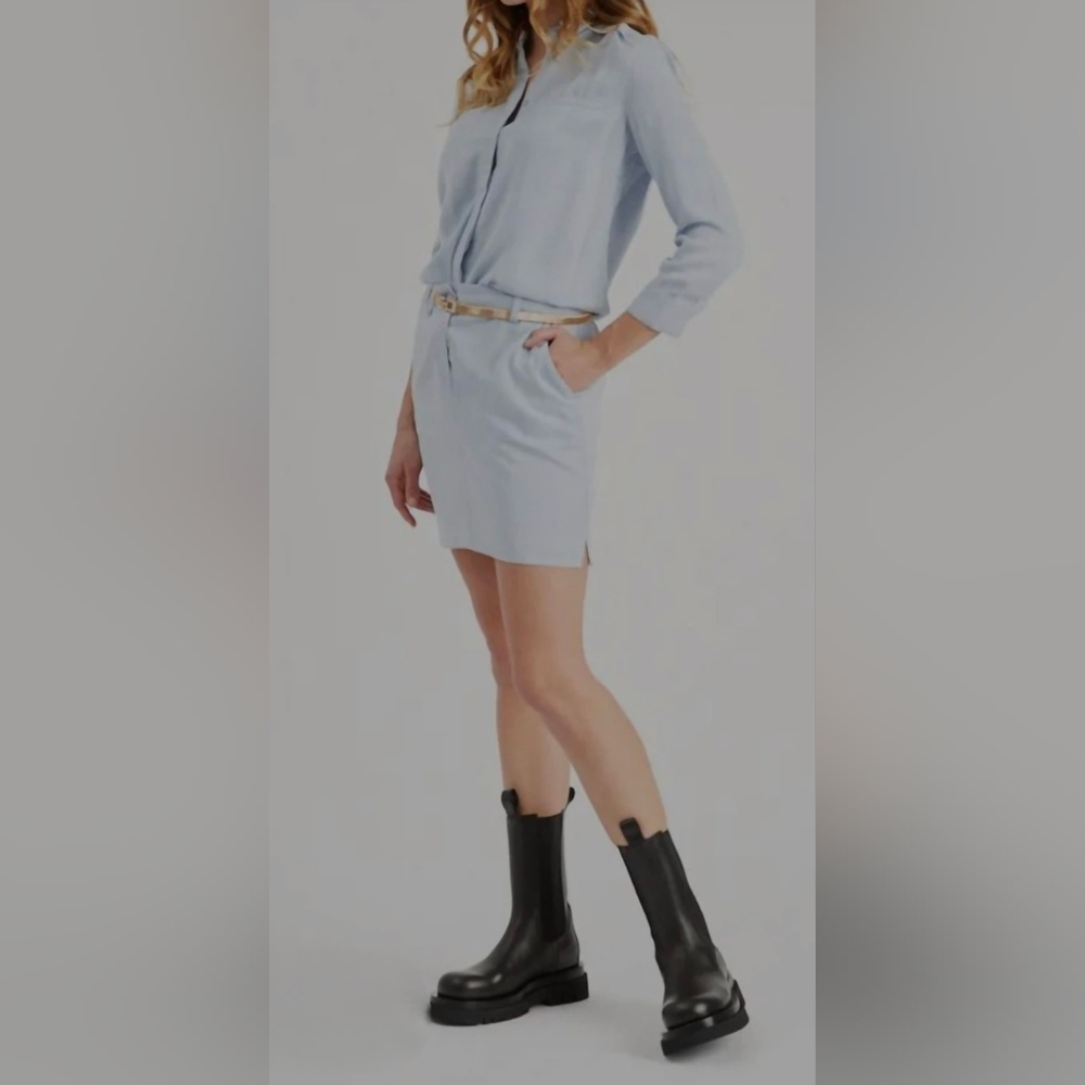 Etienne Marcel Tunic Dress in Sky Blue - Small - New